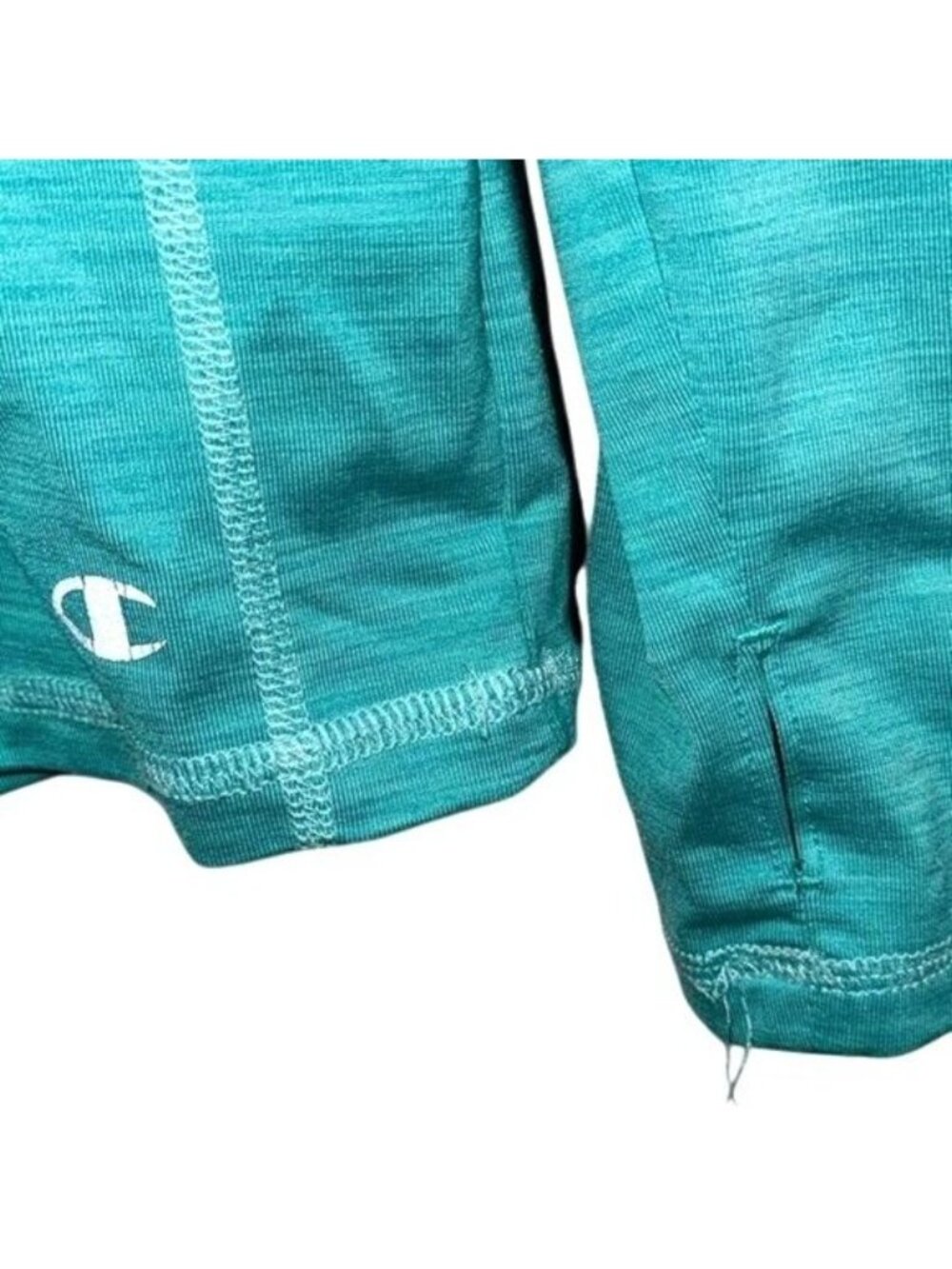 Champion Womens Long Sleeve Performance Shirt XL Teal Heather Polyester & Spande - Picture 2 of 6